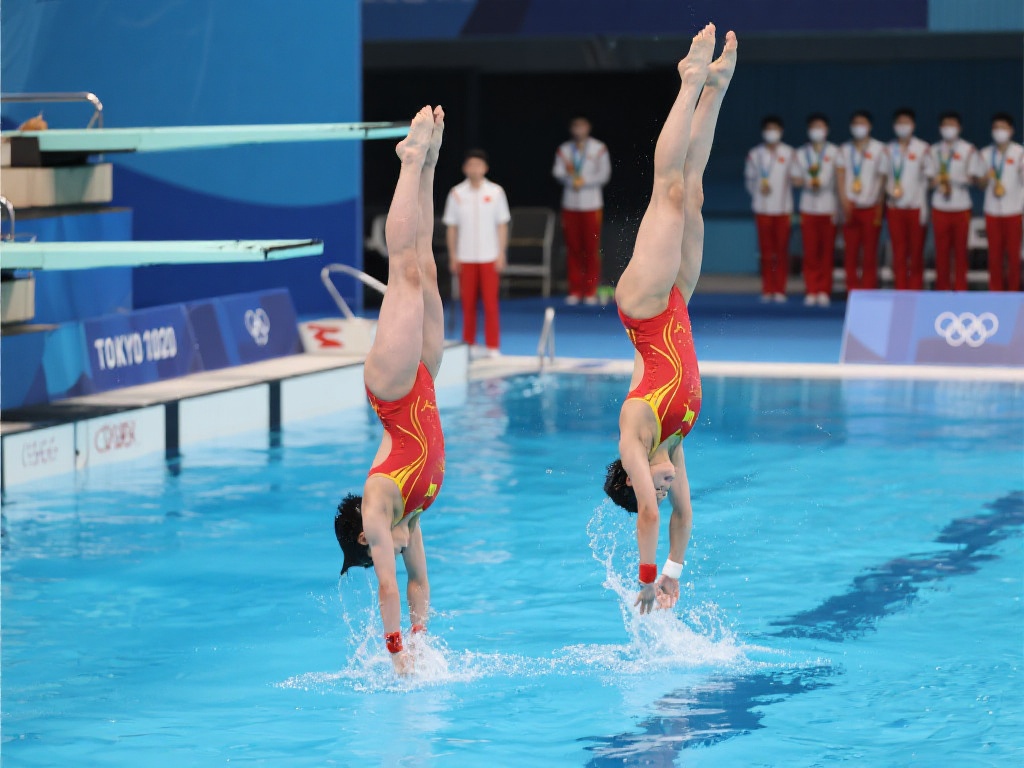 中国跳水队首日全胜，豪取五枚金牌